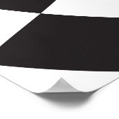 Poster Illusion optique moderne Noir et blanc (Coin)