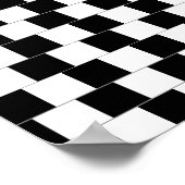 Poster Illusion optique murale de café Lignes horizontale (Coin)