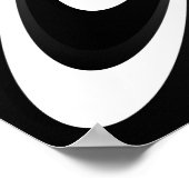 Poster Illusion optique noir et blanc (Coin)