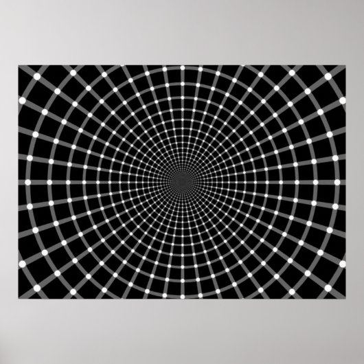 Poster Illusion optique radial (Devant)