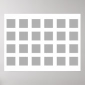 Poster Illusion optique Vanisant points gris et blanc (Devant)