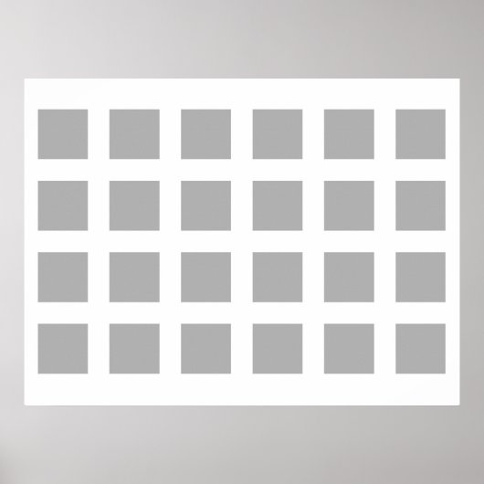 Poster Illusion optique Vanisant points gris et blanc (Devant)