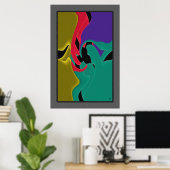 POSTER ILLUSIONS DE COULEUR #24/P (Bureau à domicile)