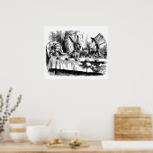 Poster  illustratie Alice in Wonderland (Keuken)