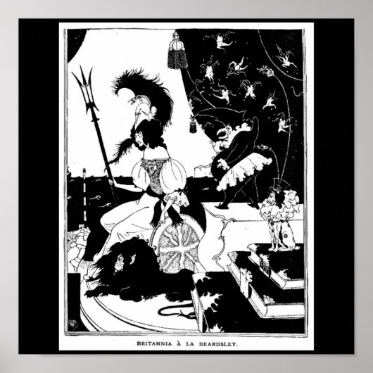 Poster- illustratie-Aubrey Beardsley 17 Poster (Voorkant)
