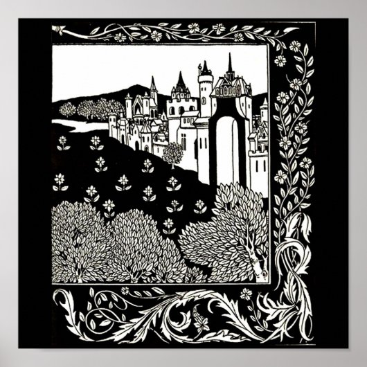 Poster- illustratie-Aubrey Beardsley 19 Poster (Voorkant)
