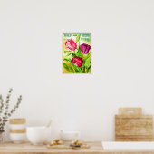 Poster illustratie van Tulip Bulbs Catalogus (Keuken)