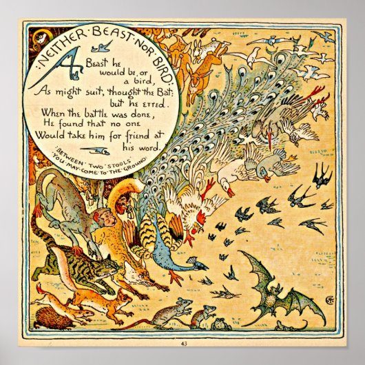 Poster- Illustratie-Walter Crane 54 Poster (Voorkant)