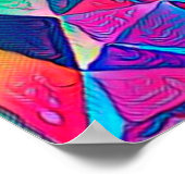 Poster illustration 3D. Arrière - plan abstrait branché.  (Coin)