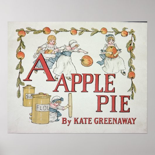 Poster Illustration 'A' de 'Apple Pie Alphabet' (Devant)