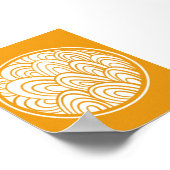 Poster Illustration Abstraite du cercle de style Mandala (Coin)