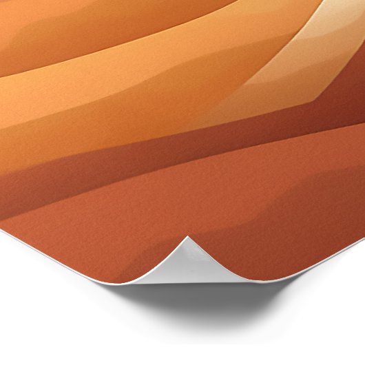 Poster Illustration Abstraite du paysage (Coin)