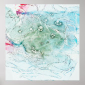 Poster Illustration abstraite multicolore (Devant)