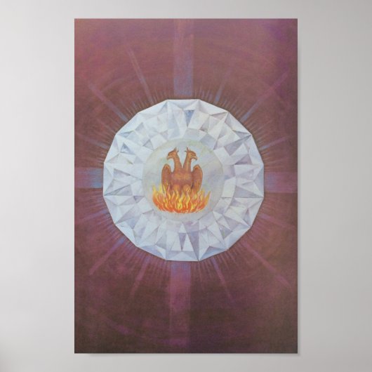 Poster Illustration alchimique vintage (Devant)