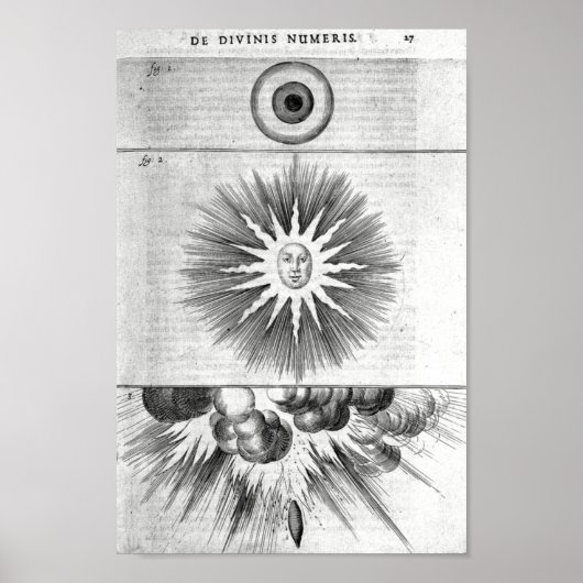 Poster Illustration alchimique vintage (Devant)