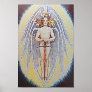 Poster Illustration alchimique vintage