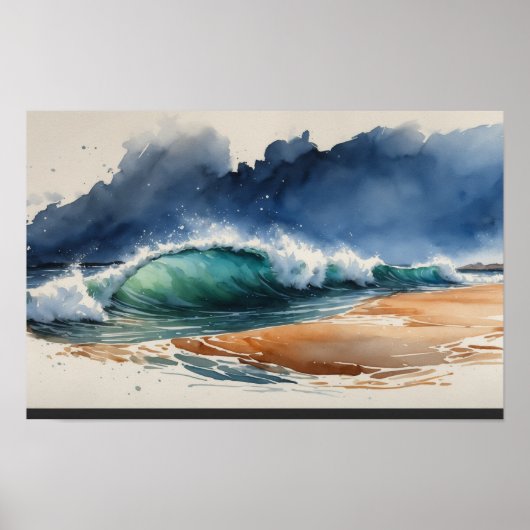 Poster Illustration aquarelle Art#4 (Devant)