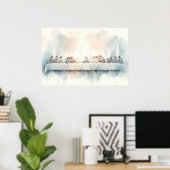 Poster Illustration aquarelle de la Cène (Bureau à domicile)