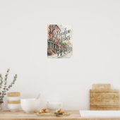 Poster Illustration aquarelle Harlem Vibes (Cuisine)