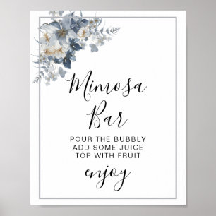 Poster illustration aquarelle rustique de floral