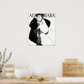 Poster Illustration Art nouveau : Beardsley - Ali Baba (Cuisine)