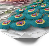 Poster Illustration artistique de paon (Coin)