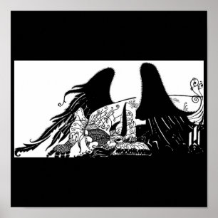 Poster Illustration-Aubrey Beardsley 24 d'Affiche-Cru