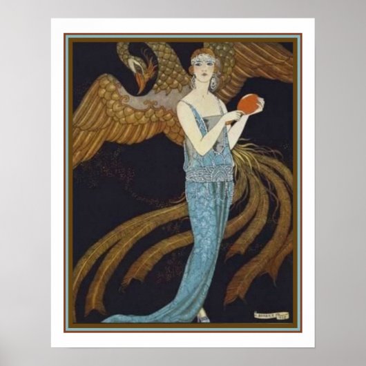 Poster Illustration Barbier-Déco pour Gazette Du Bon Ton (Devant)