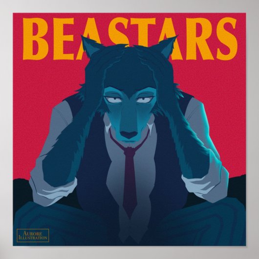 Poster Illustration Beastars Legoshi (Devant)