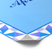 Poster Illustration Birthstone pour avril - Diamond (Coin)