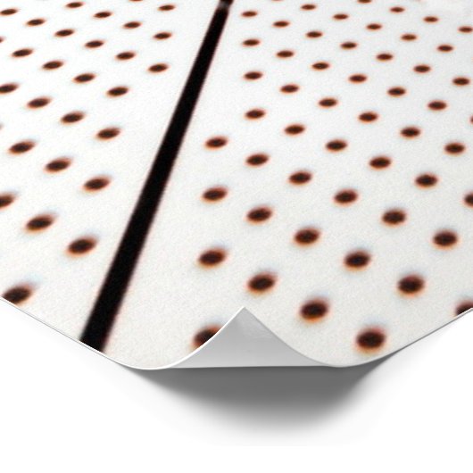 Poster Illustration blanche et noire (Coin)