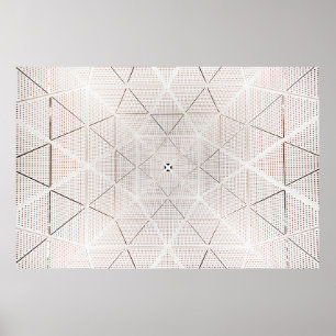 Poster Illustration blanche et noire