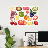 Poster Illustration botanique (Bureau à domicile)