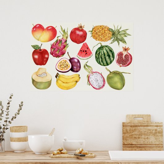 Poster Illustration botanique (Cuisine)