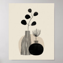 Illustration botanique abstraite