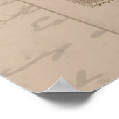 Poster Illustration botanique française 24X30 (Coin)