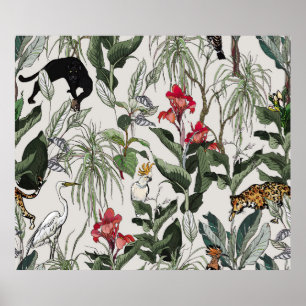 Poster Illustration botanique tirée à la main par un Moti