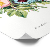 Poster Illustration botanique vintage (Coin)