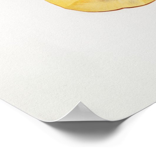 Poster Illustration botanique vintage (Coin)