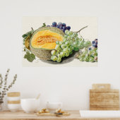 Poster Illustration botanique vintage (Cuisine)
