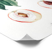 Poster Illustration botanique vintage (Coin)