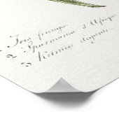 Poster Illustration botanique vintage (Coin)