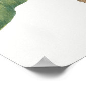 Poster Illustration botanique vintage (Coin)