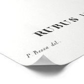 Poster Illustration botanique vintage (Coin)