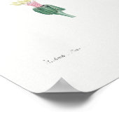 Poster Illustration botanique vintage (Coin)