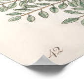 Poster Illustration botanique vintage (Coin)