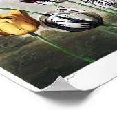 Poster Illustration botanique vintage (Coin)