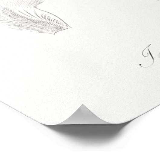 Poster Illustration botanique vintage (Coin)