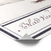 Poster Illustration botanique vintage (Coin)