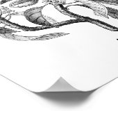 Poster Illustration botanique Vintage Avocado (Coin)